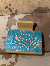 Load image into Gallery viewer, Leather or hide on hair claw clip.