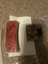 Load image into Gallery viewer, Leather or hide on hair claw clip.