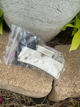 Load image into Gallery viewer, Leather or hide on hair claw clip.