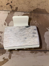 Load image into Gallery viewer, Leather or hide on hair claw clip.