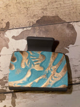 Load image into Gallery viewer, Leather or hide on hair claw clip.