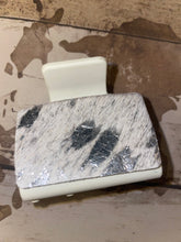 Load image into Gallery viewer, Leather or hide on hair claw clip.
