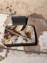 Load image into Gallery viewer, Leather or hide on hair claw clip.