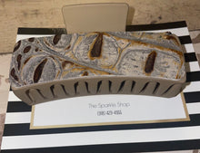 Load image into Gallery viewer, Leather or hide on hair claw clip.