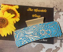 Load image into Gallery viewer, Leather or hide on hair claw clip.