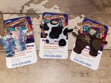 Load image into Gallery viewer, Steer head turquoise leather earrings