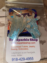 Load image into Gallery viewer, Steer head turquoise leather earrings