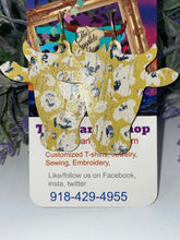 Load image into Gallery viewer, Steer head turquoise leather earrings