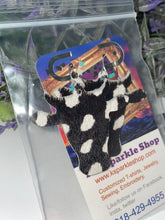 Load image into Gallery viewer, Steer head turquoise leather earrings