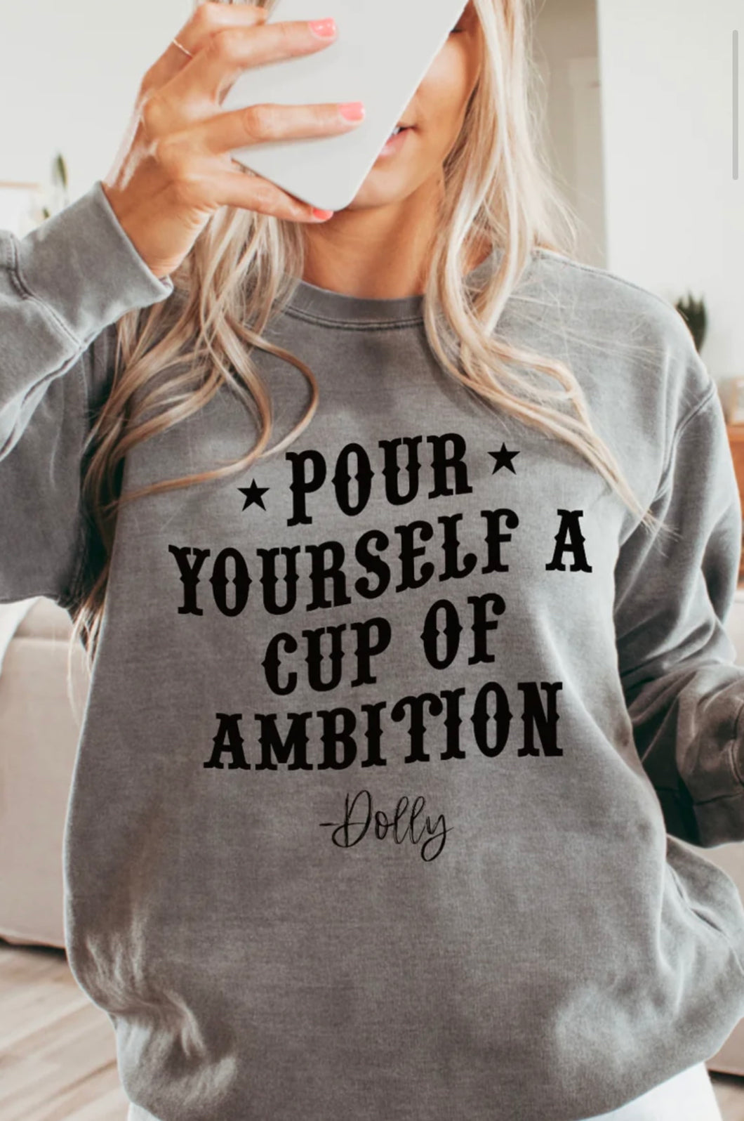 Ambition crew neck sweatshirt