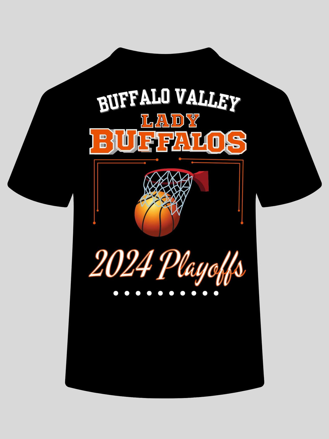 Lady Buffs 2024 Playoff tees