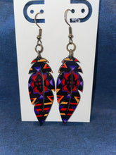 Load image into Gallery viewer, Native feather wood earrings
