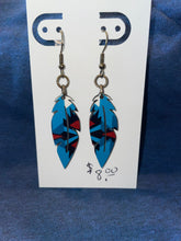 Load image into Gallery viewer, Native feather wood earrings
