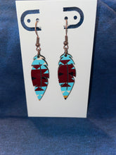 Load image into Gallery viewer, Native feather wood earrings
