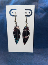 Load image into Gallery viewer, Native feather wood earrings
