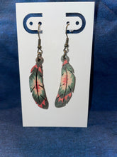 Load image into Gallery viewer, Native feather wood earrings
