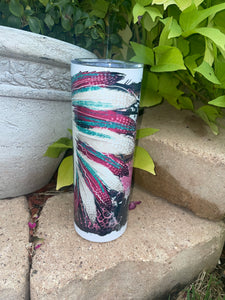 Native Skull Headdress  Tumbler