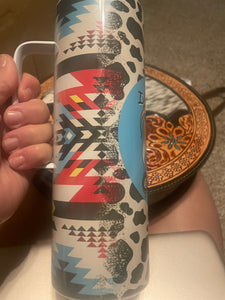 Native indigenous Mama Tumbler can cooler coffee