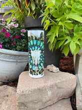 Load image into Gallery viewer, Turquoise Leopard Skull Tumbler
