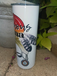 Native indigenous Mama Tumbler can cooler coffee