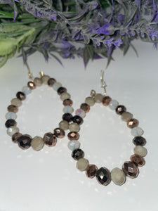 Beaded crystal earrings