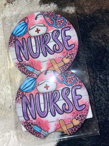 Nurse dentist collection. Car cup koozies coasters.