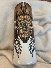 Load image into Gallery viewer, Native skull leopard Tumbler
