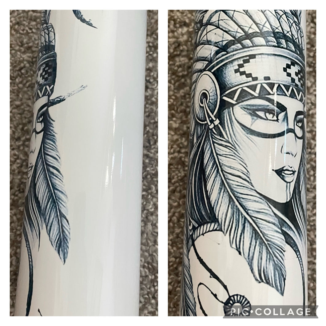 Native Warrior Princess Headdress  Tumbler