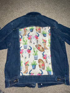 Native flare Aztec Jean jacket.